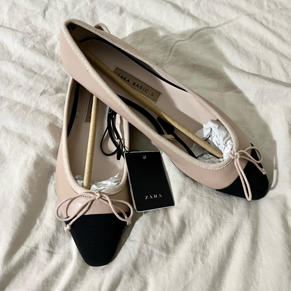 Zara Two Toned Ballet Flats